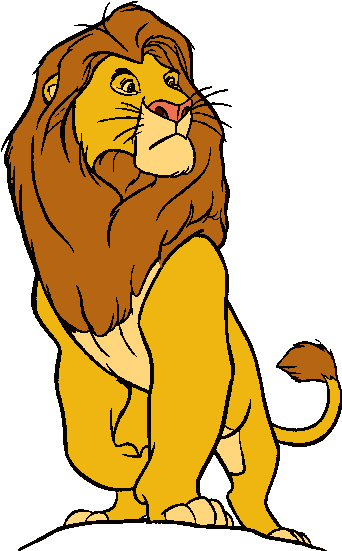 Clip Art Lion Fish Clipart Library - Mufasa The Lion King (342x557)