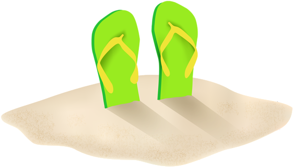 0, - Flip Flops In Sand Png (850x485)