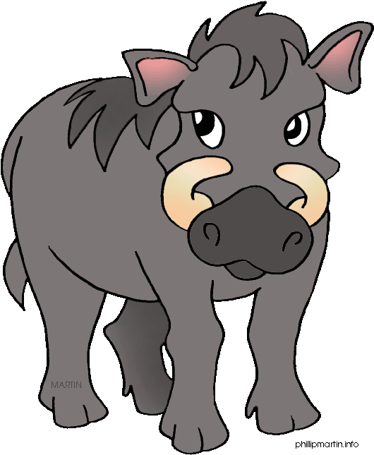 Warthog Cliparts - Warthog Clipart (541x648)