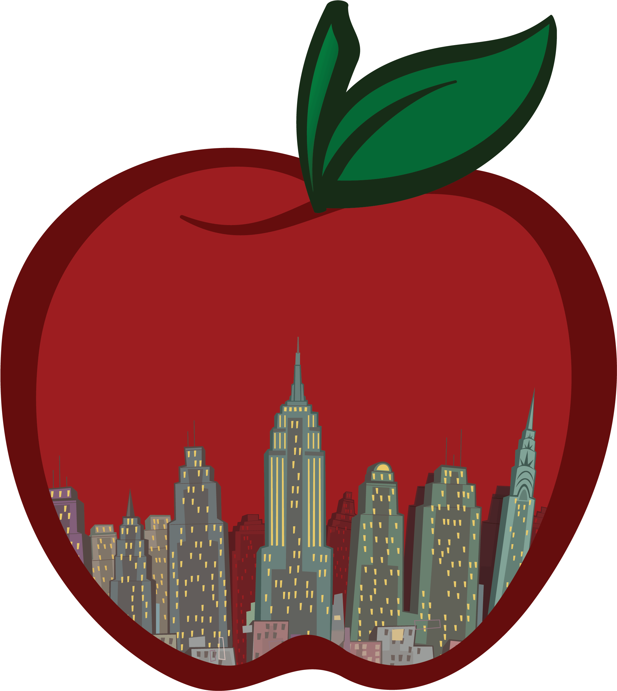 Big Apple Clipart - New York Big Apple (2259x2496)