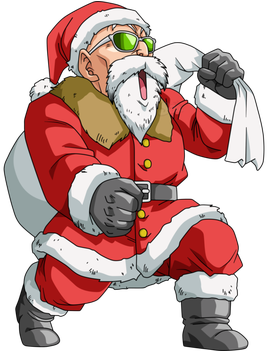 Santa Claus By Saodvd - Funny Dragon Ball Z Comics (394x350)