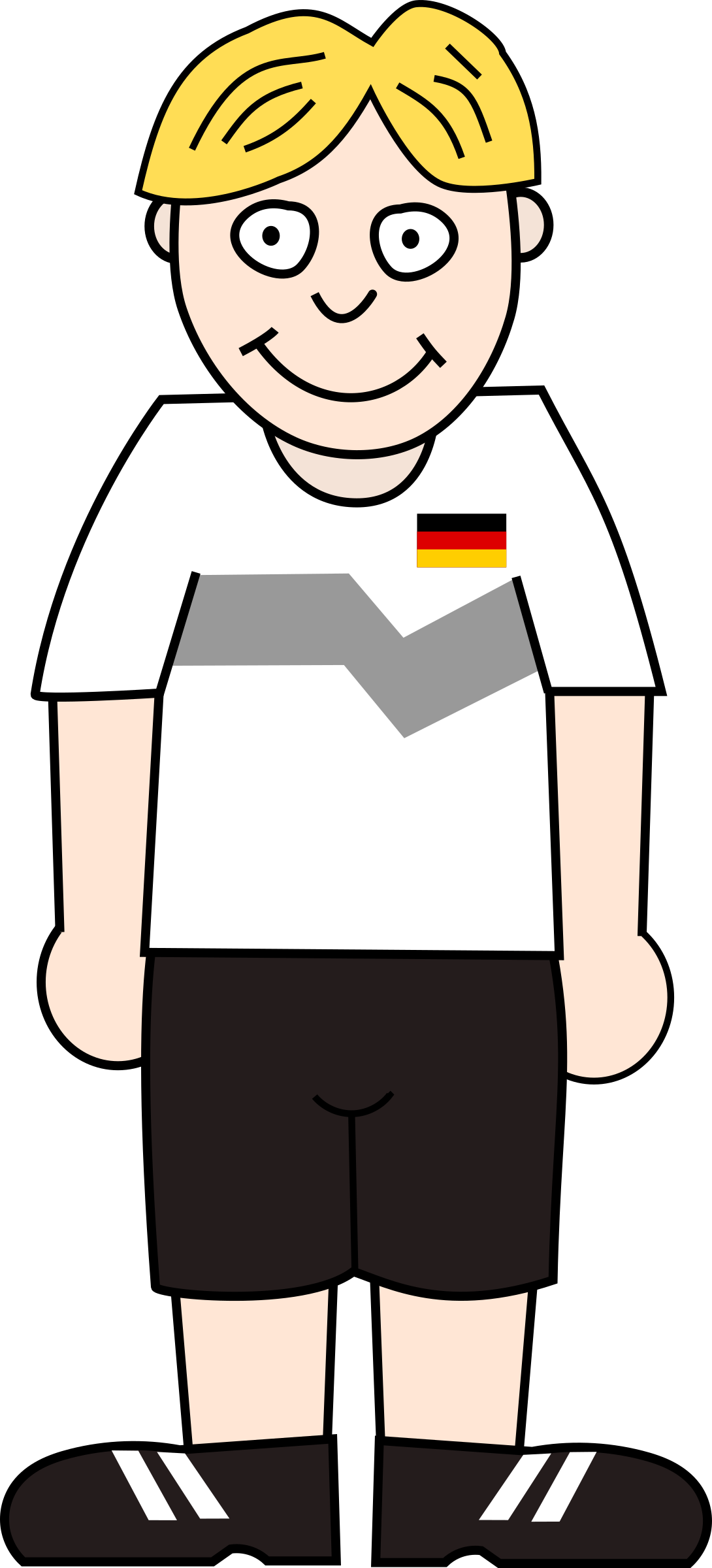 Big Image - World Cup Soccer Player Clipart Png (1090x2400)