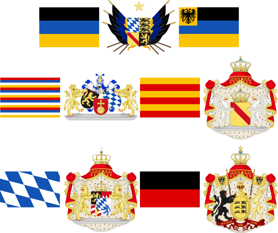 South German Confederation By Tiltschmaster - Bavaria Flag Bavarian Flag Gift Tote Bag, Natural (976x819)