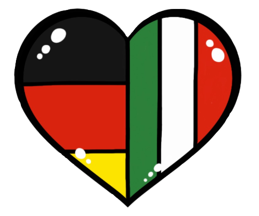 Italy X Germany Heart By Twodiamondswords - Italy In Heart (620x484)