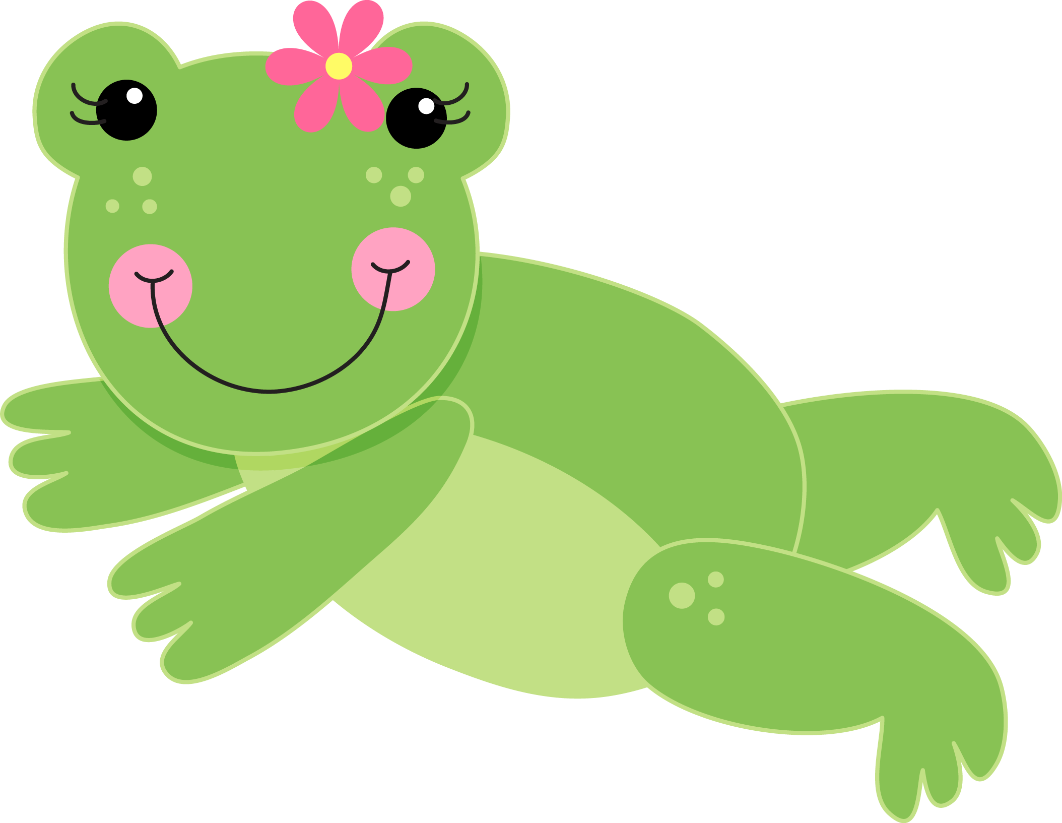 Lily Pad Clipart Speckled Frog - Clip Art (2108x1633)