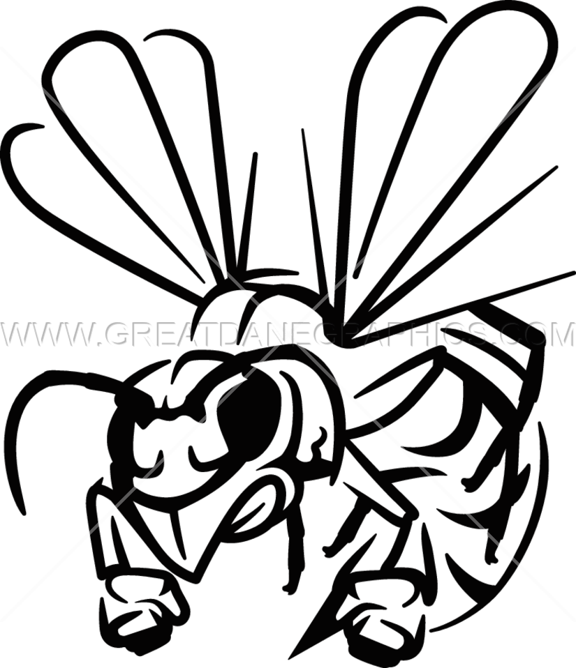 Hornet Clipart Wings - Hornet Lineart (825x958)