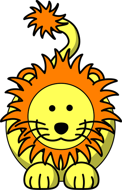 Cartoon Lion Head 20, Buy Clip Art - Lion Clipart No Background (463x720)