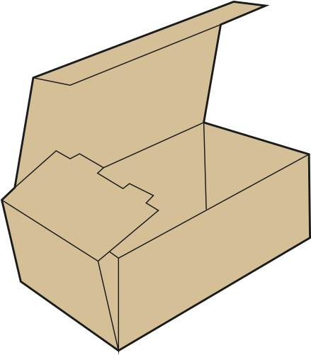 Fefco 0421 Cardboard Box - Fefco 0421 (500x500)