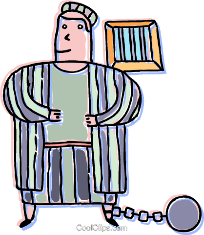 Prison Clipart Condemned Free Clipart On Dumielauxepices - Jail Person Png (610x700)