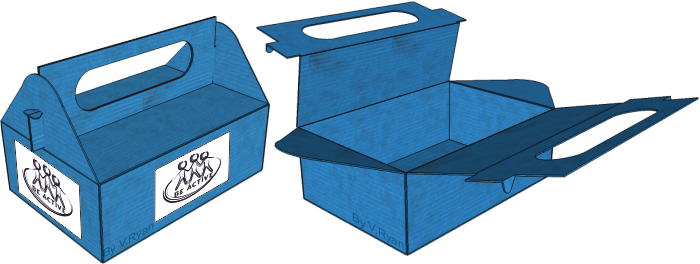 Flat Version Of Collection Box - Charity Flat Back Box (700x264)