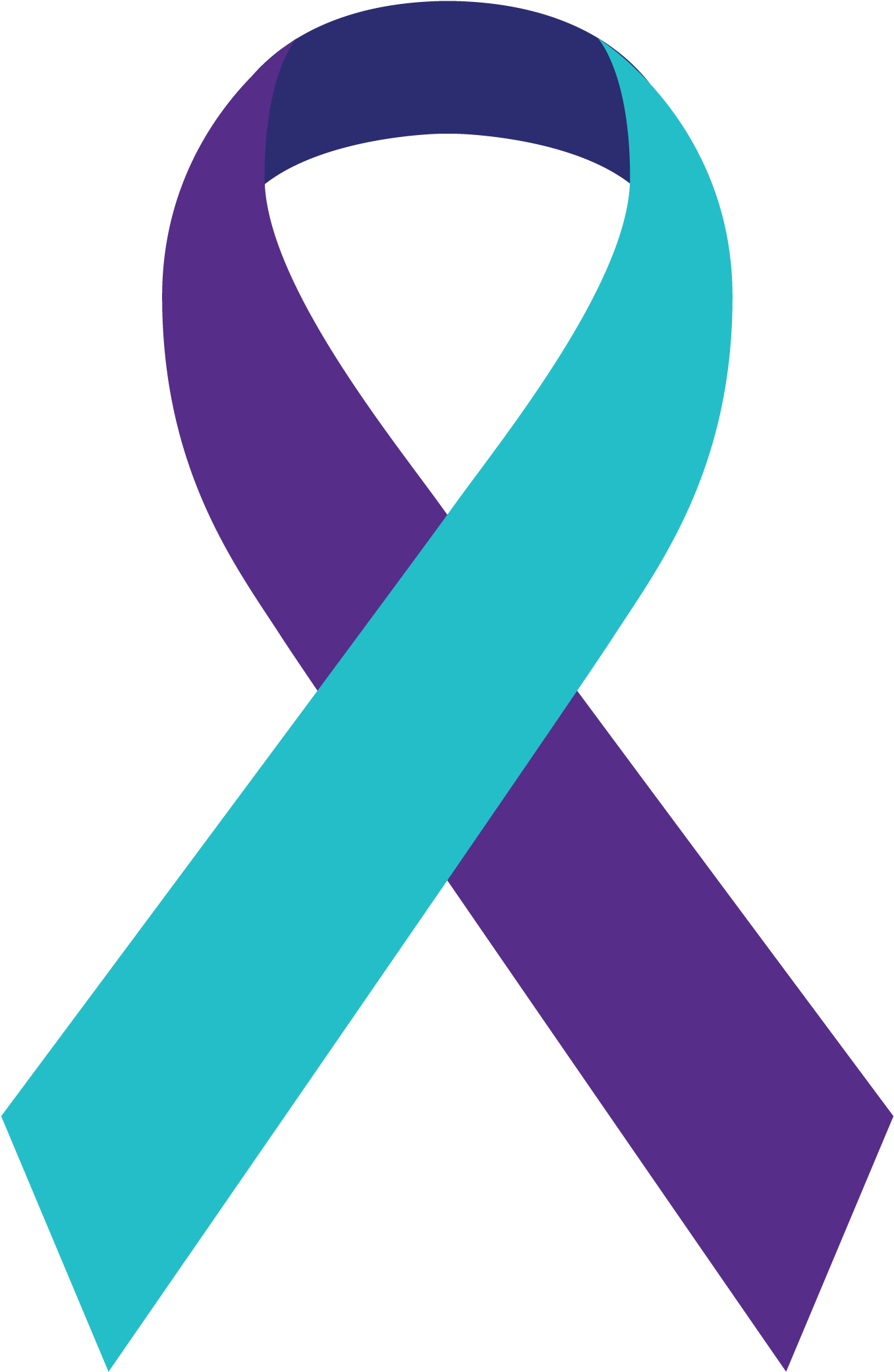 Free Download Suicide Prevention Ribbon 230kb - National Suicide Prevention Ribbon (2550x3300)