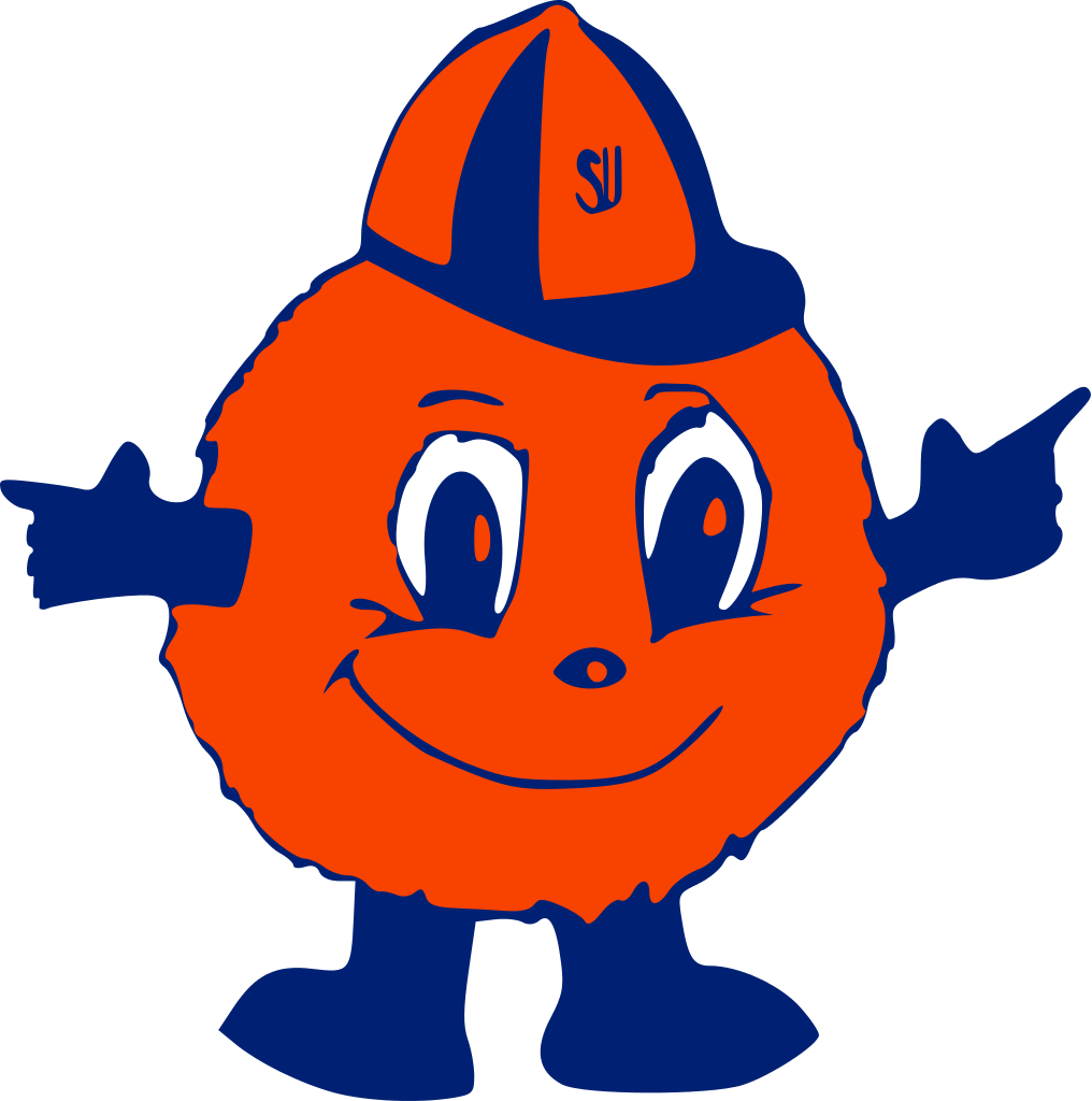 Orange Football Cliparts - Syracuse Otto The Orange (1016x1024)