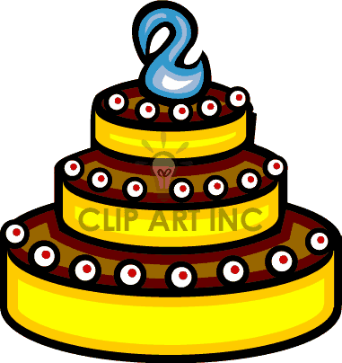 Cake - Clip - Art - Birthday Cake (381x404)