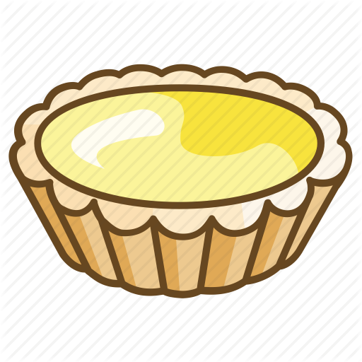 Bakery - Tart Outline Drawing (512x512)