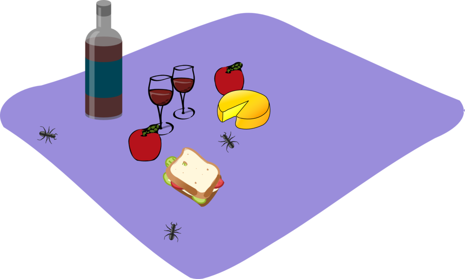 Picnic - Picnic Blanket Png Cartoon (958x574)