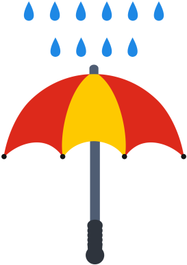 Umbrella, Rain, Protection, Raning, Weather Icon - Rain (512x512)