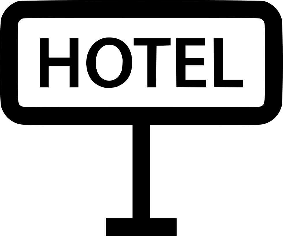 Hotel Sign Road In Flag Golf Sports Athletics Er Comments - Scalable Vector Graphics (981x818)
