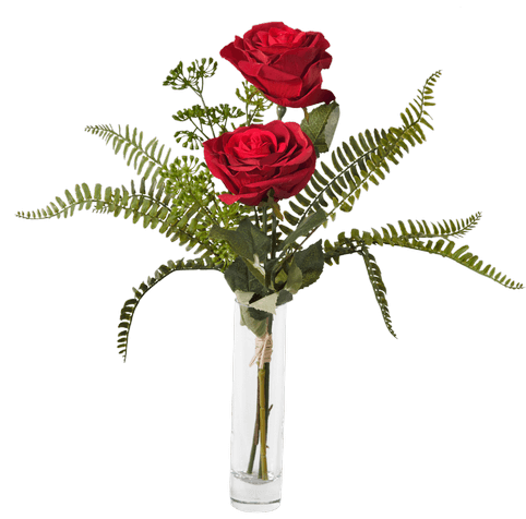 Silk Red Rose Bud Vase Royers Flowers And Gifts Flowers - Royer's Flowers & Gifts (500x611)