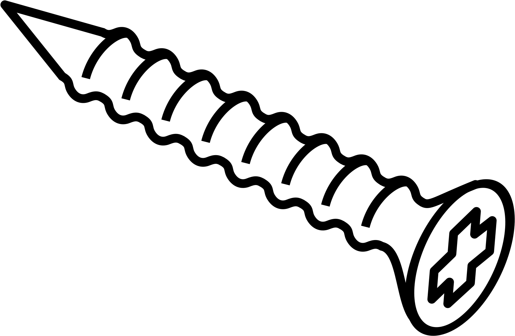 Screw Clipart Black And White - Screw Clipart (2400x2400)