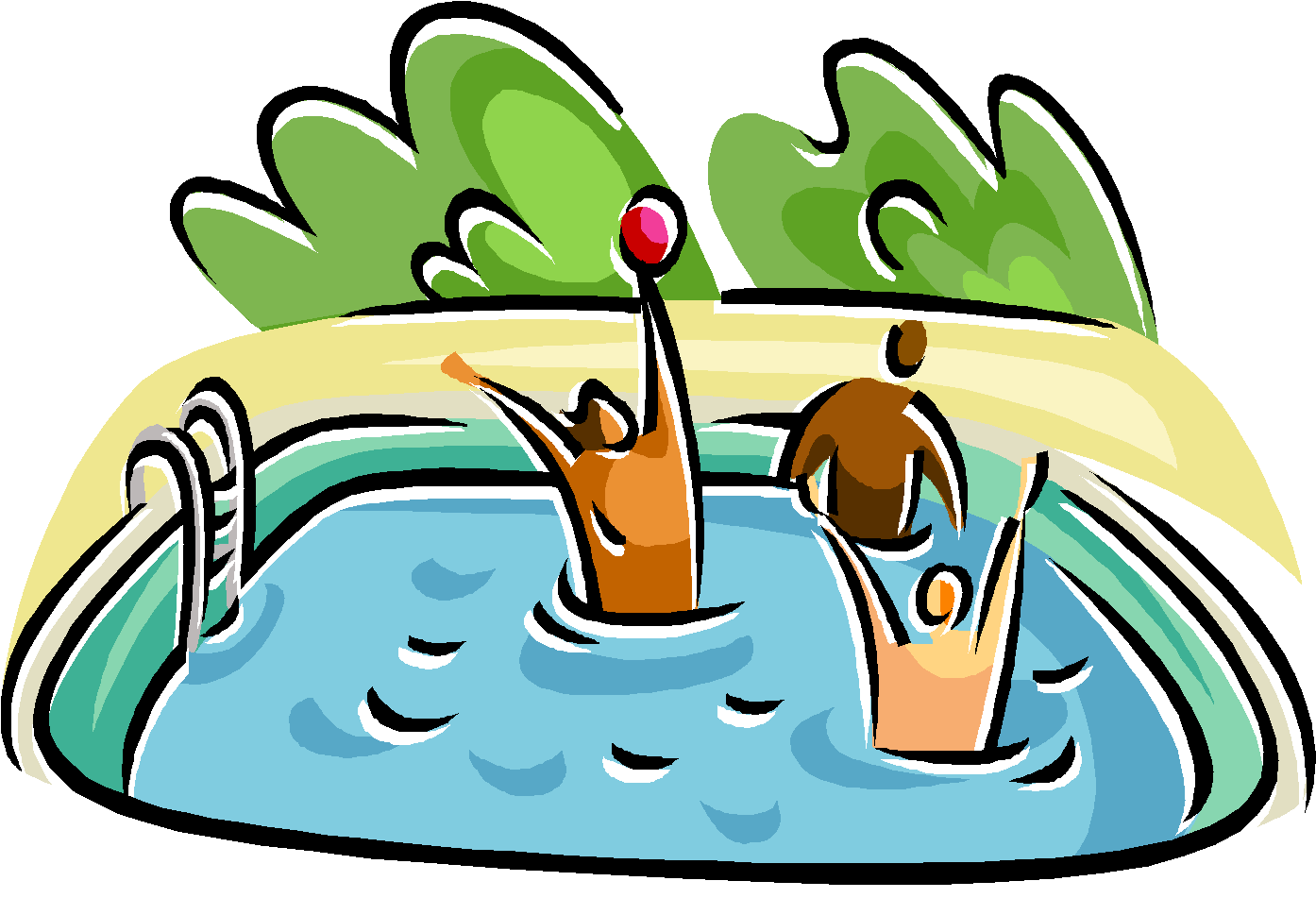 Swimming In A Pool Clipart Clipart Best - Swimming (1432x1000)