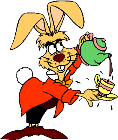 March Hare Alice In Wonderland Clipart - Alice In Wonderland March Hare (400x470)