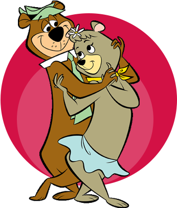 Cindy & Yogi Bear - (usato) Yoghi A Pennello (390x443)