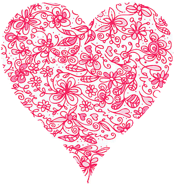 Roses And Hearts - Hearts Love (387x550)