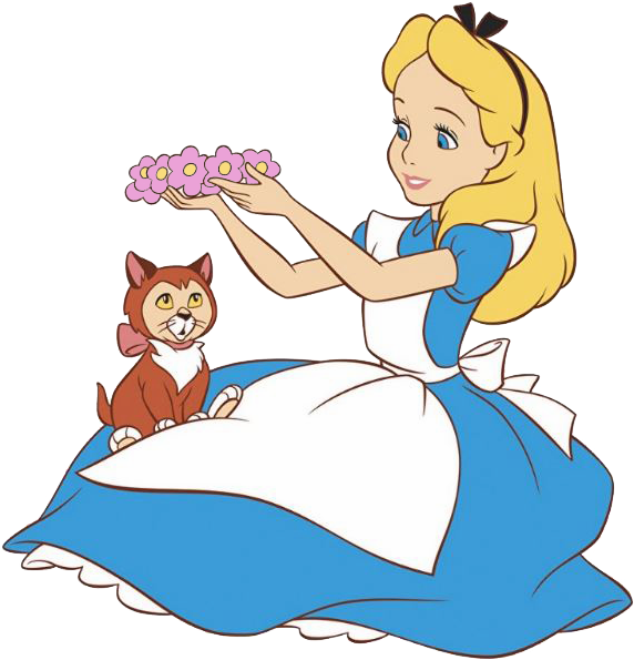 Find This Pin And More On Alice No País Das Maravilhas - Alice In Wonderland Alice And Dinah (598x622)