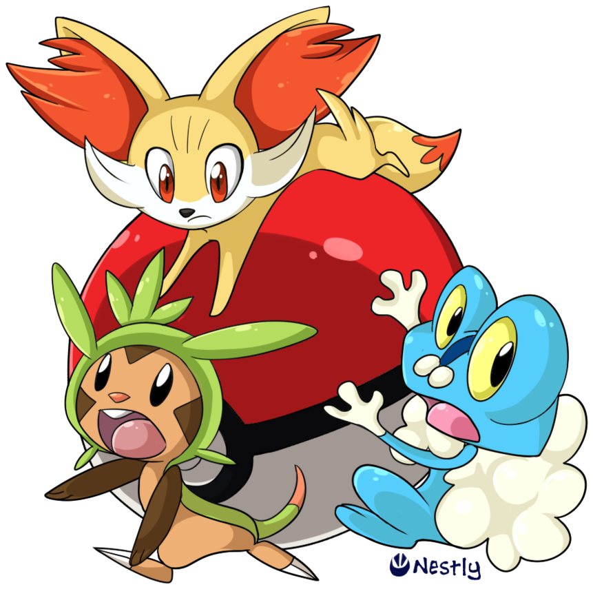 Pokemon X An Y - Pokemon X And Y Transparent Starter (879x908)