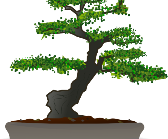 Bonsai Clipart Japanese Art - Bonsai Tree Round Ornament (640x480)