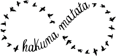 Infinity Sign Png - Hakuna Matata Infinity Symbol (500x251)