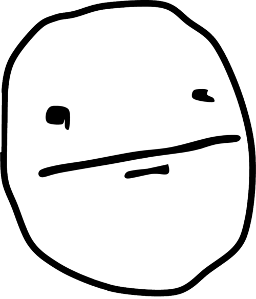 Download And Use Poker Face Png Clipart Image - Poker Face No Background (500x584)