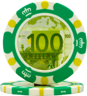 100 Euro Poker Chips - 100 Euro Chips (500x500)