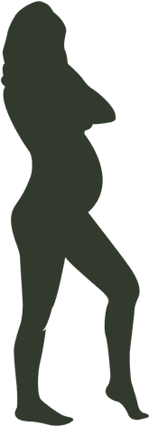 Pregnant Woman Silhouette Standing Transparent Png - Pregnant Woman Silhouette Transparent Background (512x512)