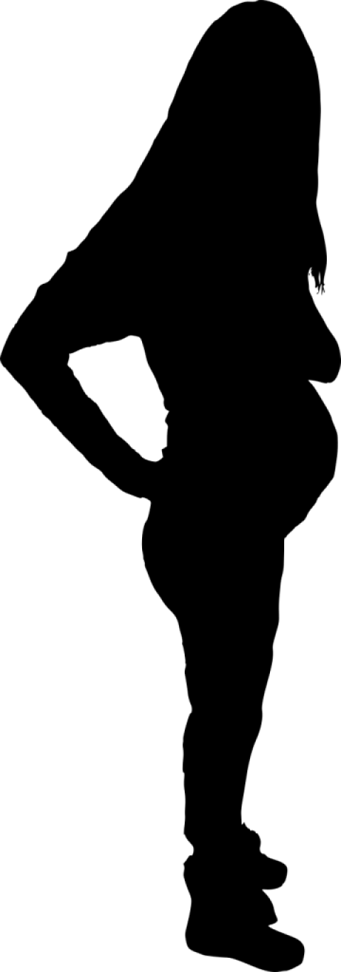 Free Png Pregnant Woman Silhouette Png Images Transparent - Portable Network Graphics (480x1366)