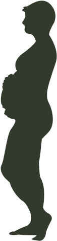 Pregnant Woman Silhouette Short Hair Transparent Png - Woman (512x512)
