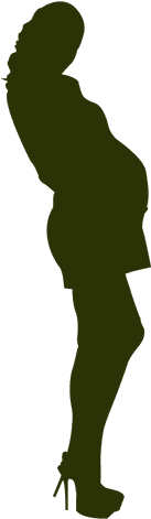 Fashion Pregnant Woman Silhouette - Woman (512x512)