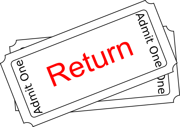 Return Ticket Button Clip Art At Vector Clip Art Image - Movie Ticket Clip Art (600x423)
