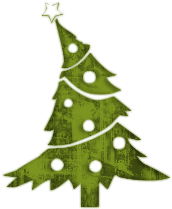Retro Christmas Tree Clipart - Holiday Tree Clip Art (512x512)