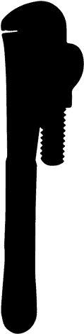 Pipe Wrench Silhouette - Silhouette (512x512)