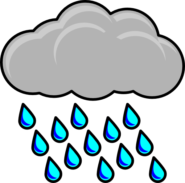Rain Clip Art Free - Clip Art (600x595)