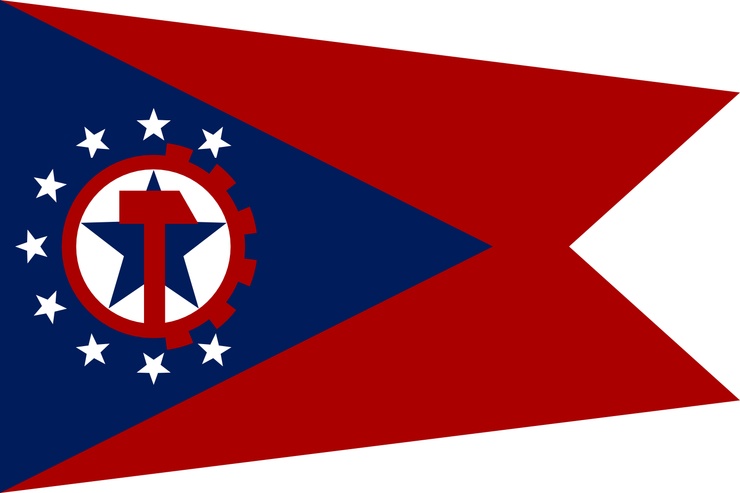And Ohio, Thanks To All Who Contributed Credit Has - Socialist Ohio Flag (1500x1000)