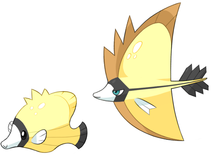 Butterfly Bow Fishes By Kyle-dove - Fake Fish Pokemon (710x523)