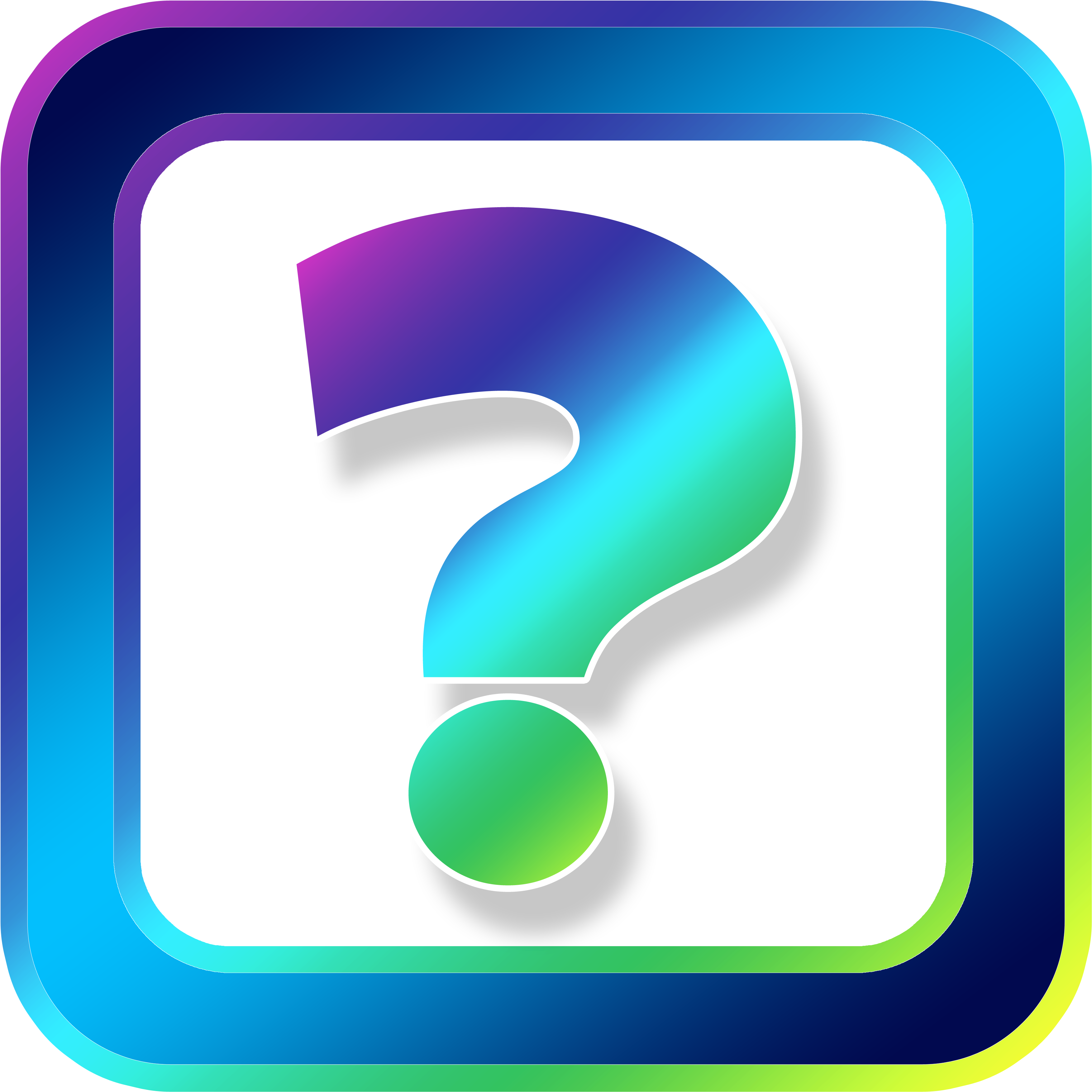 Icon Question Question Mark Symbols 1691334 - Question Mark Symbols (4000x4000)
