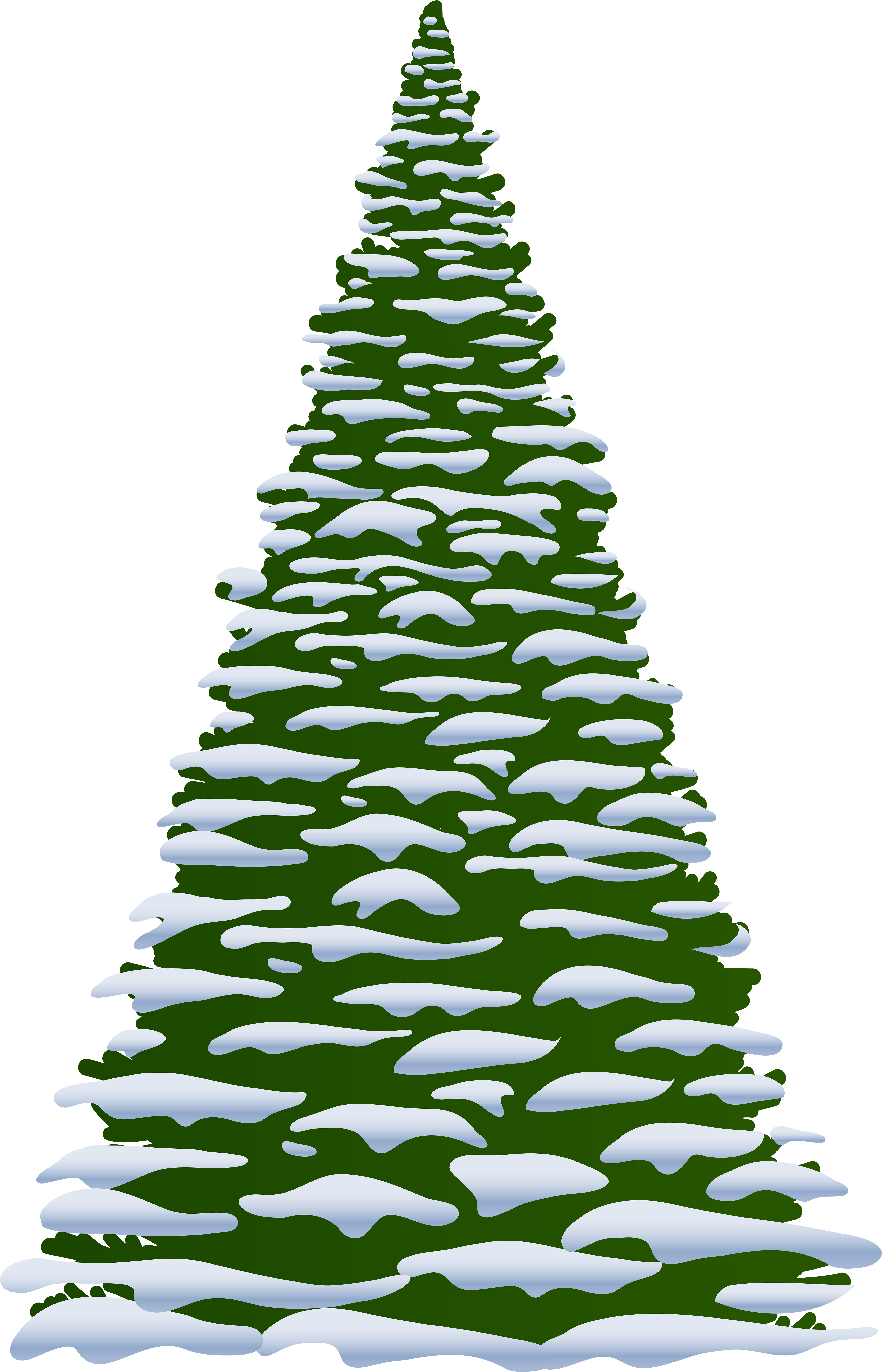 Pine Tree Clip Art Wedding Clipart - Winter Trees Transparent Clipart (5190x8000)