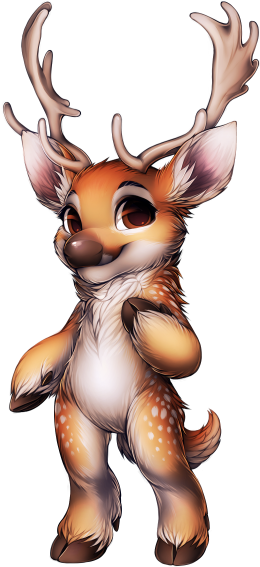 Furvilla On Twitter - White Tailed Deer Furry (600x1200)