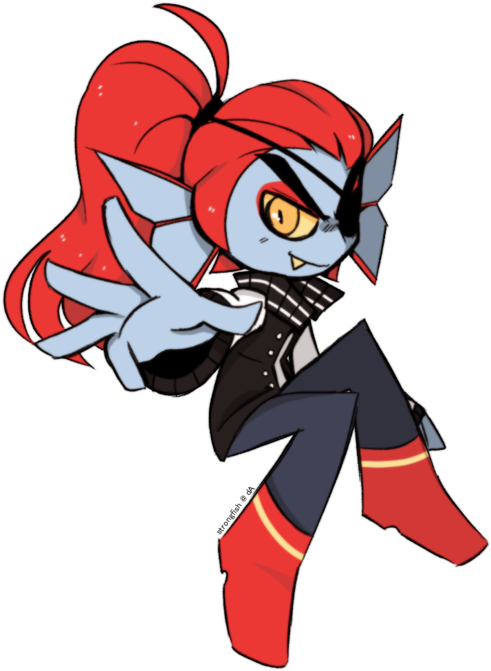Undertale Red Fictional Character Vertebrate Cartoon - Cartoon (735x1000)
