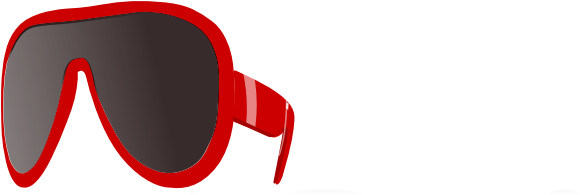 Red Sunglasses Clip Art At Clker - Clip Art (600x347)