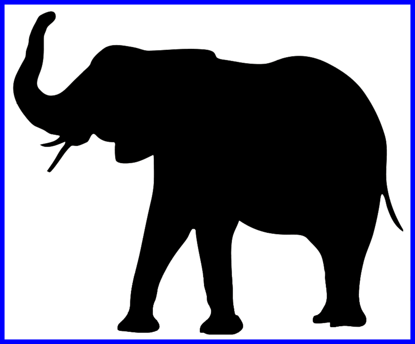 Amazing Animal Silhouette Clip Art Silhouetes Pic Of - Elephant Silhouette (1388x1152)