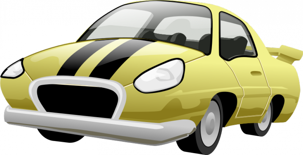 Sports Car Vector Graphics - Cartoon Sports Car Png (975x500)